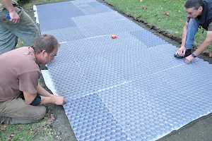 CORE grid panels easily snap together and can be trimmed to follow a meandering path.