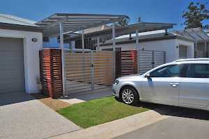Once the grass has matured the green space is suitable for vehicle parking.