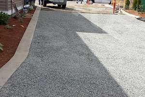 Once the geocell grids are filled with gravel they are virtually invisible.