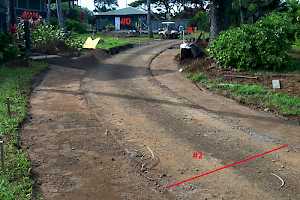 All laneways were widened in preparation for the CORE Grass 60-40 grid structure installation.